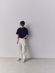 The Set 5 Pack Cropped Oversized Jersey Short Sleeve T-Shirts - Imaginea 5 din 6