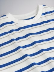 The Set 5 Pack Cropped Oversized Jersey Short Sleeve T-Shirts Blue/White/Green/Stripe - Image 7 of 7