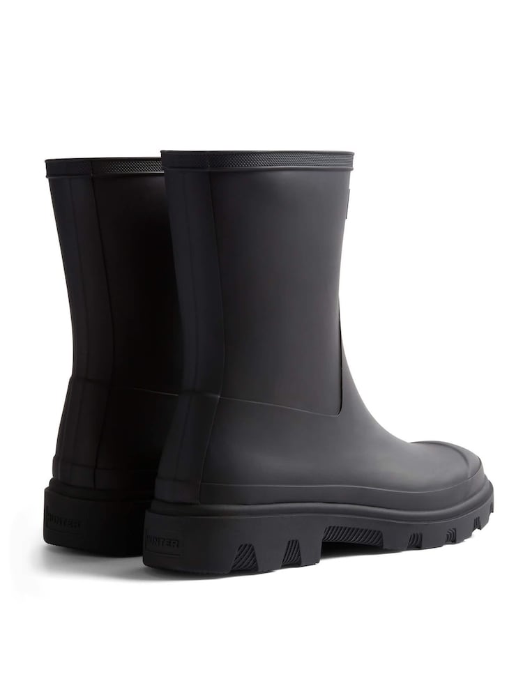 Hunter Black Unisex Downpour Short Boots - Image 2 of 4 Hunter Black Unisex Downpour Short Boots - Image 2 of 4