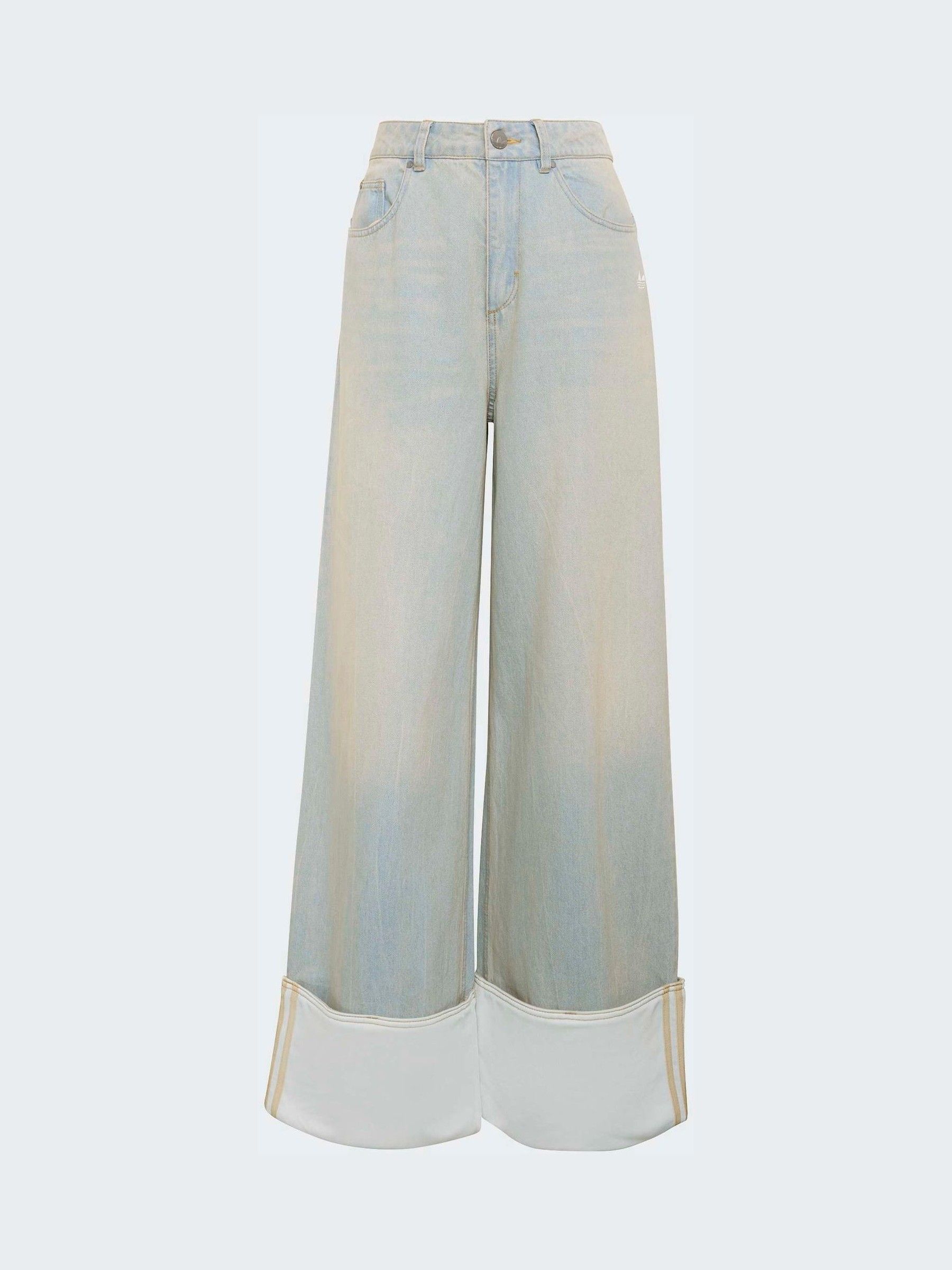 Buy adidas Originals Light Wash Wide Leg Jeans from Next USA