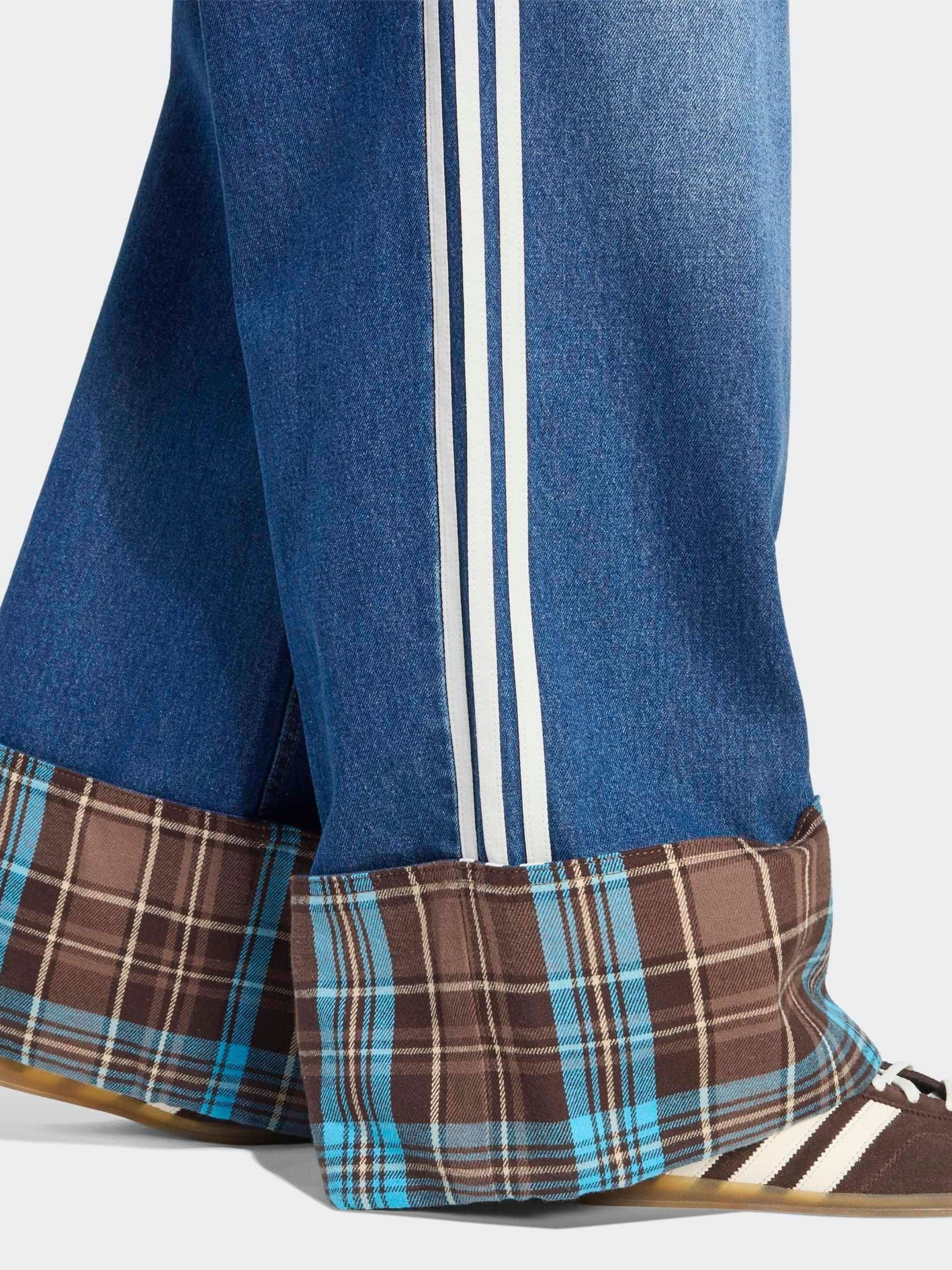 Buy adidas Originals Blue Denim Wide Leg Jeans from Next Canada