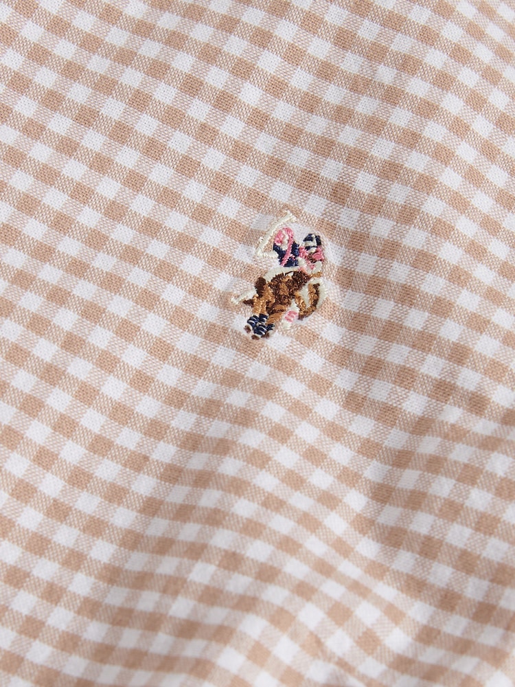 U.S. Polo Assn. Natural Classic Fit Gingham Shirt - Image 9 of 9 U.S. Polo Assn. Natural Classic Fit Gingham Shirt - Image 9 of 9