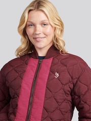 U.S. Polo Assn. Brown Contrast Bomber Jacket - Image 5 of 11