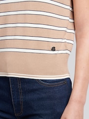 U.S. Polo Assn. Natural Stripe Crew Neck Jumper - Image 4 of 4