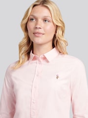 U.S. Polo Assn. Pink Stretch Classic Fit Oxford Shirt - Image 2 of 10