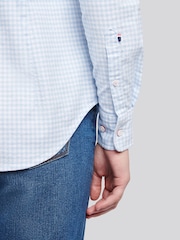 U.S. Polo Assn. Blue Classic Fit Gingham Shirt - Image 5 of 9
