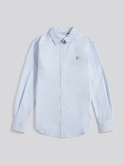 U.S. Polo Assn. Blue Classic Fit Gingham Shirt - Image 6 of 9