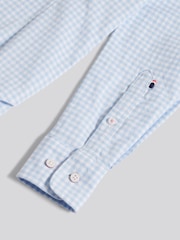 U.S. Polo Assn. Blue Classic Fit Gingham Shirt - Image 8 of 9