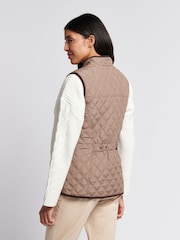U.S. Polo Assn. Brown Bound Quilted Hacking Gilet - Image 4 of 10