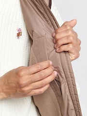 U.S. Polo Assn. Brown Bound Quilted Hacking Gilet - Image 6 of 10