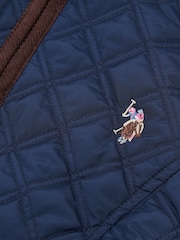 U.S. Polo Assn. Blue Bound Quilted Hacking Gilet - Image 9 of 10