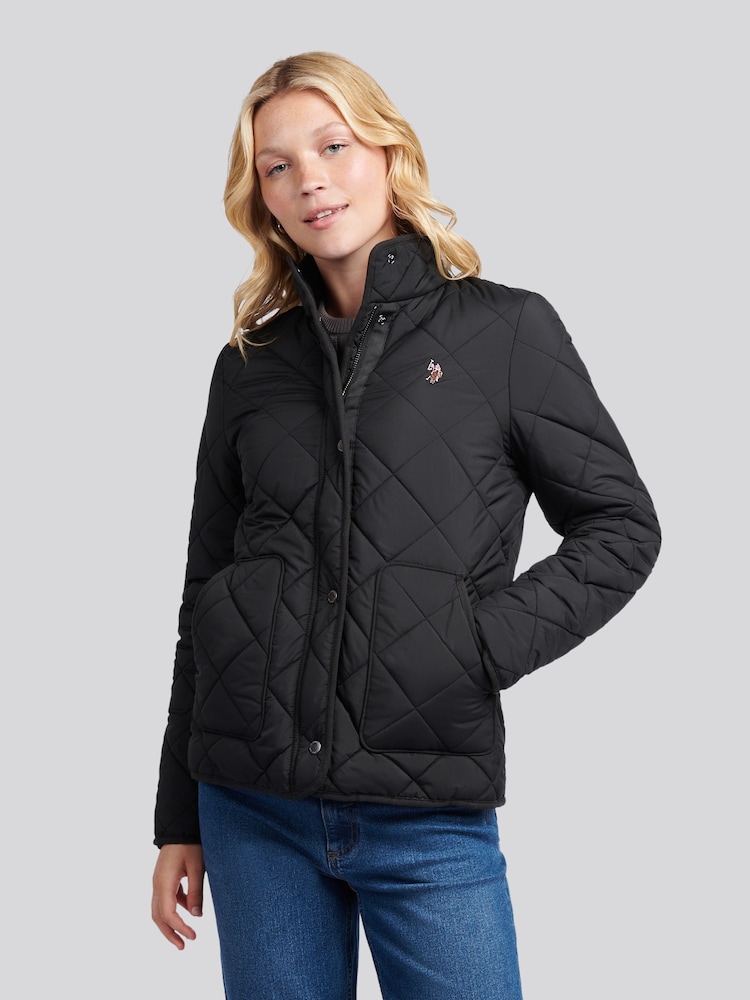 U.S. Polo Assn. Black Lightweight Quilted Jacket - Image 1 of 11