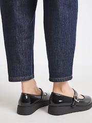 Simply Be Black Extra Wide Fit Chunky Mary Jane Shoe - Image 4 of 4