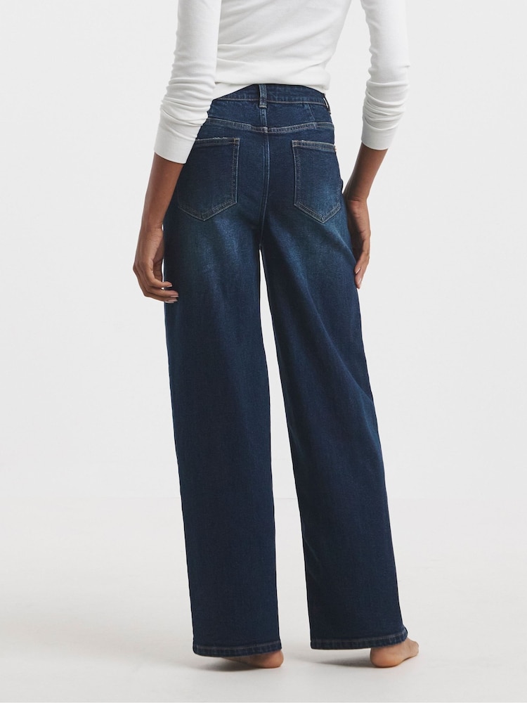 Simply Be Blue 99/1 Slouchy Wide Leg Jeans - Image 2 of 4 Simply Be Blue 99/1 Slouchy Wide Leg Jeans - Image 2 of 4