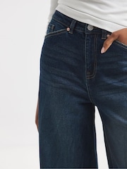 Simply Be Blue 99/1 Slouchy Wide Leg Jeans - Image 4 of 4