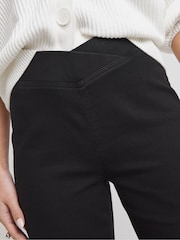 Simply Be Black Wide Leg Weekender Jeggings - Image 4 of 5