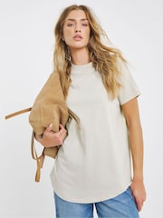 Simply Be Red 2 Pack Curved Hem Longline T-Shirts - Image 2 of 5