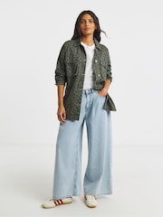 Simply Be Green Funnel Neck Utility Shirt - Image 3 of 4