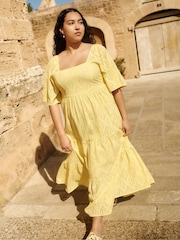 Simply Be Broderie Tiered Maxi Dress - صورة 1 من 4