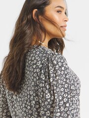 Simply Be Grey Tiered Midi Dress - Image 4 of 4