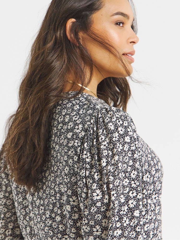 Simply Be Grey Tiered Midi Dress - Image 4 of 4
