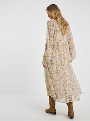 Simply Be Natural Georgette Frill Maxi Dress - Image 2 of 4