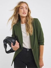 Simply Be Green Value Relaxed Blazer - Image 1 of 4