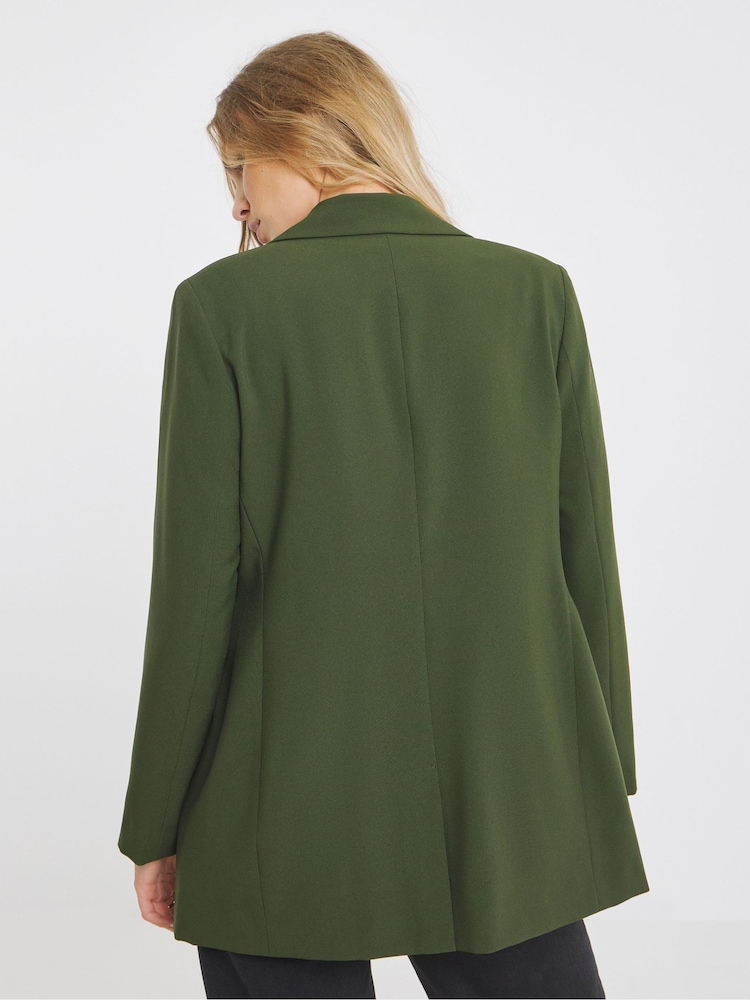 Simply Be Green Value Relaxed Blazer - Image 2 of 4