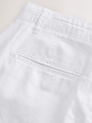 White Linen Blend Trousers - Image 13 of 14