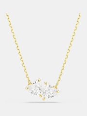 Swarovski Gold Tone Mixed Cut Mesmera Pendant Necklace - Imagen 1 de 5