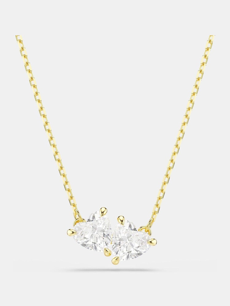 Swarovski Gold Tone Mixed Cut Mesmera Pendant Necklace - Imagen 1 de 5