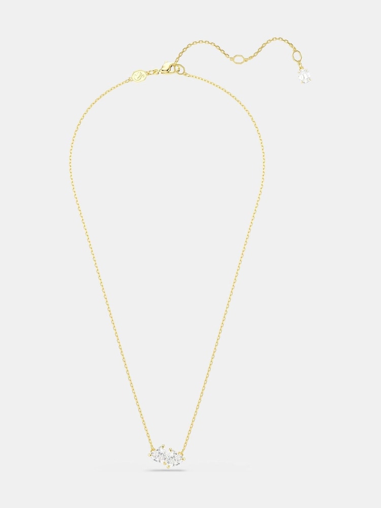 Swarovski Gold Tone Mixed Cut Mesmera Pendant Necklace - Imagen 2 de 5