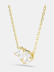 Swarovski Gold Tone Mixed Cut Mesmera Pendant Necklace - Imagen 3 de 5
