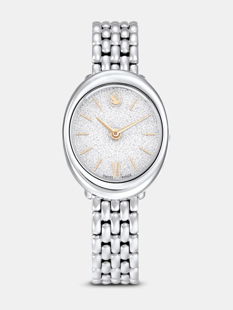 Swarovski Silver Swiss Made Stainless Steel Metal Bracelet Imber Watch - Image 1 of 7