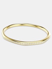 Swarovski White Round Cut Octagon Shape Gold Tone Dextera Bangle - Image 2 of 7