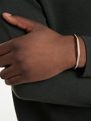 Swarovski White Round Cut Octagon Shape Gold Tone Dextera Bangle - Image 7 of 7