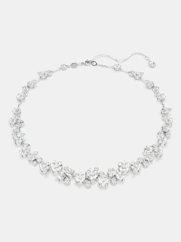 Swarovski Rhodium Plated Round Cut Constella Necklace - Imagen 1 de 6