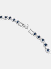 Swarovski Rhodium Plated Round Cut Una Angelic Tennis Necklace - Imagen 3 de 6