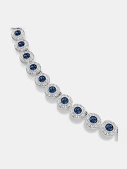 Swarovski Rhodium Plated Round Cut Una Angelic Tennis Necklace - Imagen 4 de 6
