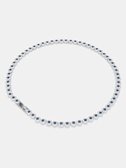 Swarovski Rhodium Plated Round Cut Una Angelic Tennis Necklace - Imagen 5 de 6