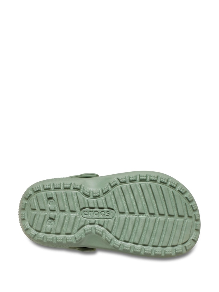 Crocs Green Classic Lined Clogs - Image 4 of 4