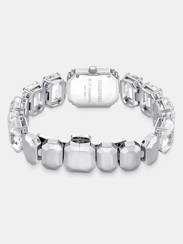 Swarovski White Stainless Steel Octagon Cut Bracelet Watch - Image 2 of 9 Swarovski White Stainless Steel Octagon Cut Bracelet Watch - Image 2 of 9