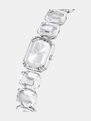 Swarovski White Stainless Steel Octagon Cut Bracelet Watch - Image 3 of 9