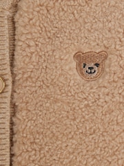 River Island Brown Baby Boys Borg Jacket Set - Image 4 of 5