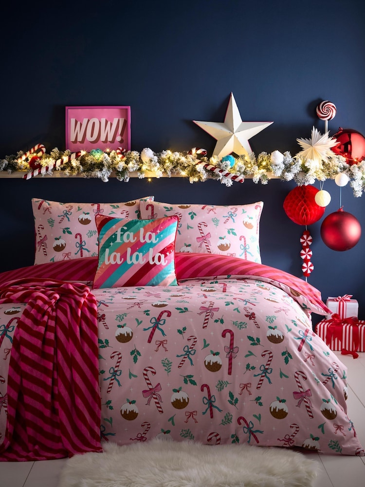 Fusion Multi Merry Christmas Deer Festive Velvet Filled Cushion - Image 4 of 4 Fusion Multi Merry Christmas Deer Festive Velvet Filled Cushion - Image 4 of 4