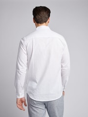 U.S. Polo Assn. White Mens Linen Blend Shirt - Image 3 of 7