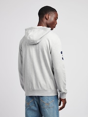 U.S. Polo Assn. Grey Mens Player 3 Zip Hoodie - Image 3 of 4