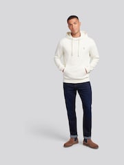 U.S. Polo Assn. White Mens Double Horsemen Loopback Hoodie - Image 3 of 9
