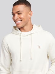 U.S. Polo Assn. White Mens Double Horsemen Loopback Hoodie - Image 4 of 9