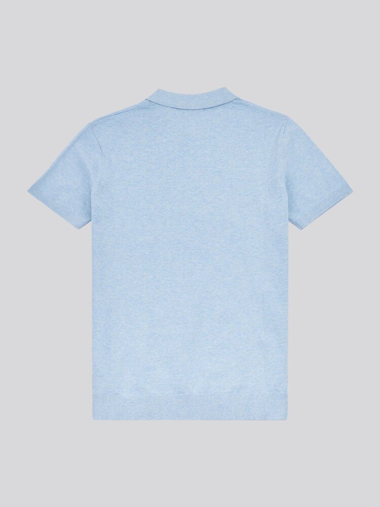U.S. Polo Assn. CHAMBRAY BLUE Mens Combed Cotton Polo Shirt - Image 7 of 7